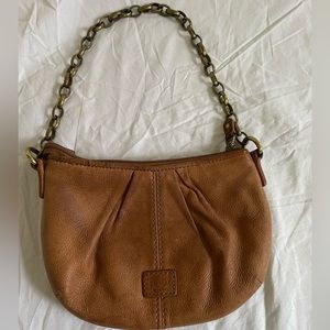 Fossil leather handbag